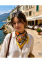 Nil Scarf Yellow/Figure 70*70 cm Foulard Scarf