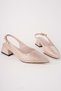 Ba04598 Gold S Women's Gold Buckle Casual Evening Dress 3 cm Short Heeled Shoes - 41 - 2