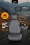 Panda Troy Series Linen Fabric Car Seat Front Cushion Set - Front Seat Protection Cover - 3