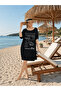 Women's Black Organic Cotton Summer Natural Dress - 2