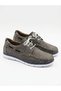 Genuine Nubuck Leather Dark Smoked Lace-Up Sports Casual Shoes - 4