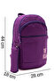 00511-Purple 4-Compartment Laptop Sports Travel Functional School Backpack with Pen Holder - 8