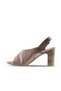 Shoes Dusty Rose Leather Women's Heeled Sandals 01Wn4304 - 4