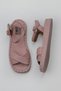 Dusty Rose Leather Women's Flat Sandals 01Wy9102