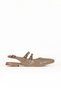 Mink Patent Leather Women's Flat Sandals 01We1101