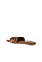 Copper Shiny Leather Women's Flat Slippers 01Wu4233 - 4