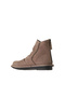 Beige nubuck women's flat boot 01wv7503 - 5