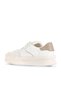 Beige Suede-Leather Women's Sneakers 16Wa8157 - 4