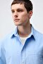 Baby Blue Boxy Fit Men's Shirt - 7