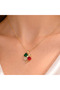 Women's Steel Non-Tarnish 4-Leaf Clover Necklace - 3