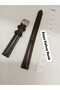 12 mm Compatible Watch Band, Dark Brown Color, Flat Model, Silver Color Buckle, (Second Item in the Cart Is 100 Tl.) - 3