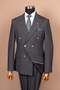 G/Button Double Breasted Suit Smoked