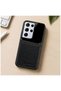Samsung Galaxy S21 Ultra Compatible Case Lens Leather Case Black - 4