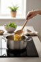 Metal Strappy Bamboo Colander – Natural Bamboo Kitchen Colander, Stylish and Durable Strainer - 7