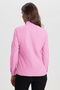Women's Slim Fit Slim Fit Long Sleeve Cotton Bodycon Textured Pink Basic Shirt - 8