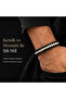 Premium Natural Stone Design Leather Bracelet Series – Real Natural Stone Bone and Hematite - 3