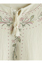 بلوزة LCW GraceBeige ذات ياقة دائرية ومزخرفة - 6