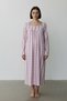 Long Sleeve 100% Cotton Combed Throw Plus Size Mother's Nightgown, Hospital, Pregnant and Maternity Nightgown