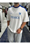 White France Embroidered Oversize T-Shirt Es-71-120 - 3