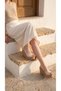 High Wooden Look Sole Skin Buckle Summer Women's Wedge Sole Sandals Shoes - 6