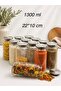 12 Pieces 1300 Cc - Stainless Vacuum Jar with Metal Lid - Storage Container - with Label Gift