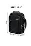 Men's Crossbody Messenger Bag, Nylon water resistant- Black - 6