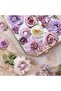 Artificial Flowers Combo, Purple Mix Silk Flowers, Dahlia Roses with Stems, for DIY Wedding Bouquets Home Decor