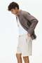 Regular Fit Linen-blend shorts - 3