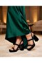 Platform Sole Thick High Heel Patent Leather Stone Evening Dress Shoes - 2
