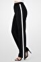 Women Regular Fit Solid Straight Pants, Black - 4