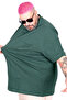 Mode XL Plus Size Men's T-Shirt, Polo Collar, Pocketed, Classic 20550, Olive Green - 4