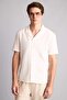 Modern Fit Polo Collar Linen Blend Short Sleeve Shirt H7840Ax26Sm - 3
