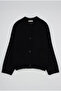 Alpaca Short Cardigan Black - 5