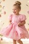 Girl Baby Girl Child Short Sleeve Back Detail Bow Special Occasion Birthday Party Wedding Holiday Dress - 4