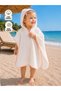 100% Cotton Muslin Pareo Towel - Baby Girl & Child Beach and Bath Towel Bathrobe Poncho (0-2 Years) - 3