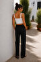Women's 100% Cotton Linen Trousers Relaxed Cut Lightweight Fabric Daily Use - 3