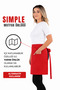 Simple kitchen apron with adjustable strap - 7