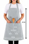 Simple kitchen apron with adjustable strap - 6