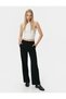 Tube Leg Trousers Normal Waist Pocket Detailed
