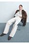 Wide Leg Low Waisted Jeans - 7