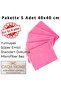 5-Piece Pink 40X40 cm Microfiber Kitchen and General Cleaning Cloth, Micro Fiber Cloth - Glass, Car - 2