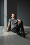 Men's Blue Inspire Printed Single Jersey Fabric T-Shirt Slim Fit Cotton Summer Men's T-Shirt Anthracite-181 - 2