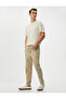 Lace Waist Trousers with Woven Pocket Detail