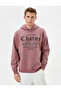 Hooded Sweatshirt Slogan Printed Long Sleeve - 3
