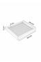 Rattan hazeran tray black rectangle (%100 natural hazeran) m016 - 8