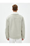 Suede Look Jacket Inside with Plush Pocket Detail and Snap Buttons - 6