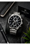 Steel Cord Chronometer Dial Design 3 Atm Water Resistant Men Wristwatch 14082.2 - 2