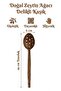 Kamptek Wood - 100% Natural Olive Wood Perforated Kitchen Spoon (30 cm) - 2