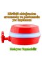 Water Dispenser Practical Thermos Fountain with Bellows 5.5 Liter Picnic Camping Water Ayran Soft Drink Red - 7