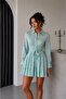Blue Shirt Dress Design